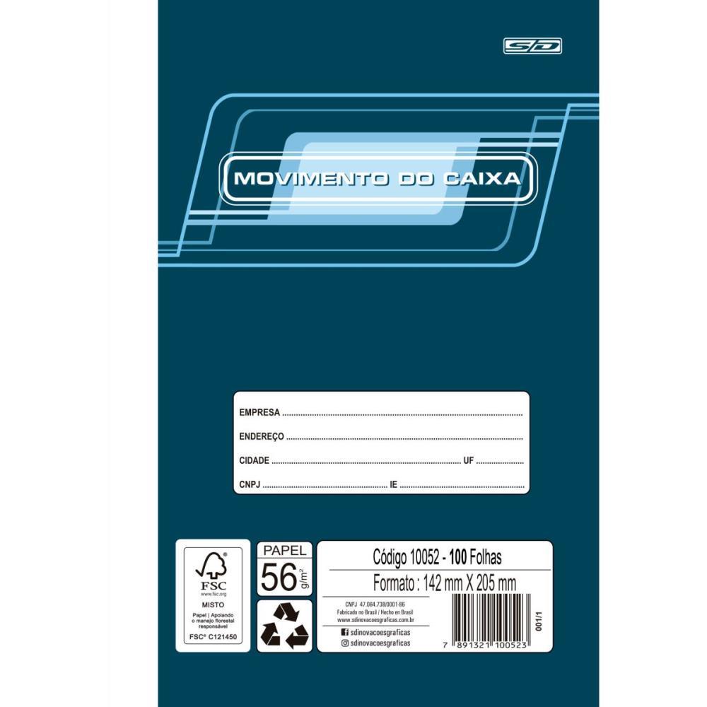 LIVRO MOVIMENTO CAIXA OFICIO 100 FOLHAS SD INOVACOES PCT.C/10