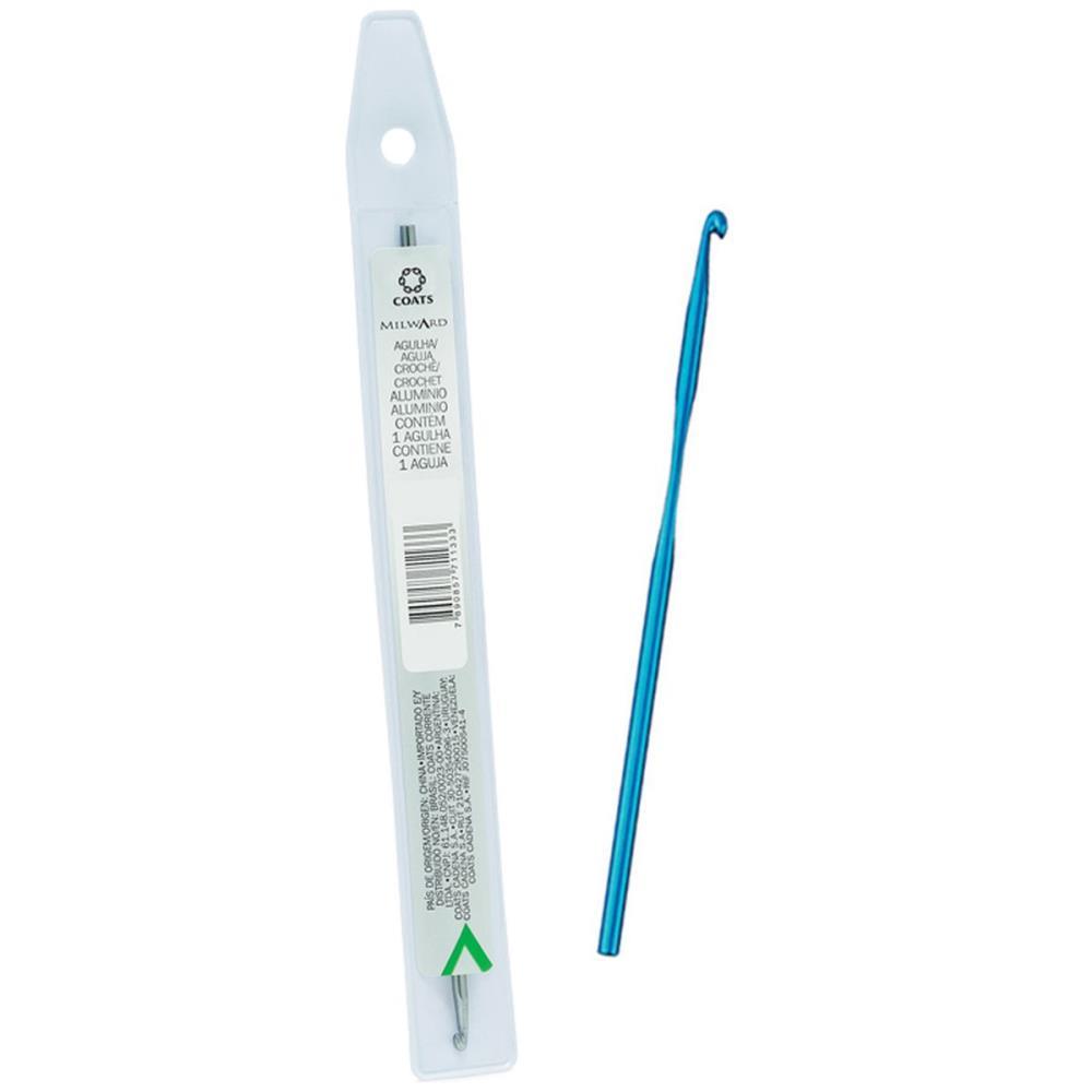 AGULHA PARA CROCHE MILWARD ANODIZADO N.004 COATS CORRENTE PCT.C/12