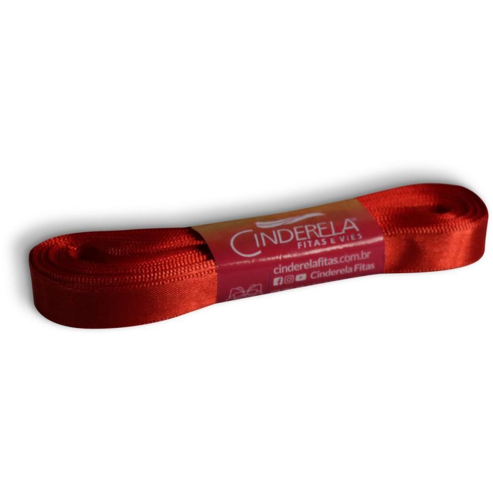 FITA DE CETIM 10MM 10M. VERMELHO PAIXAO FITAS CINDERELA UNIDADE