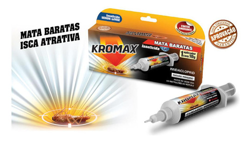 INSETICIDA GEL KROMAX MATA BARATAS COM 10G