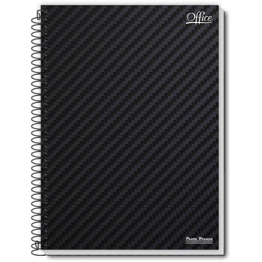 CADERNO ESPIRAL 1/4 CAPA DURA OFFICE 80FLS. PAUTA BRANCA UNIDADE