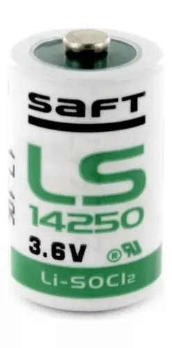 BATERIA DE LITHIUM 3,6V 1/2AA LS14250 SAFT
