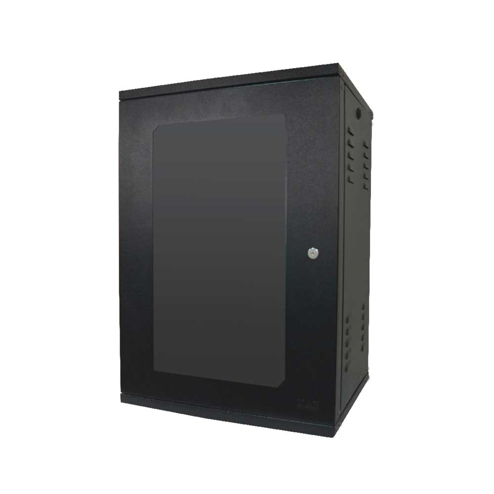 RACK SERVIDOR MAX ELETRON PADRAO 19 POL 16U X 570MM ACR SOLDA PISO - 5017 (MONTADO)