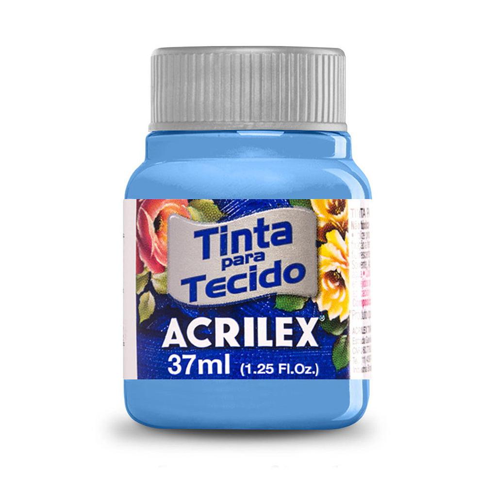 TINTA PARA TECIDO ACRILEX 37ML - 560 AZUL CARIBE
