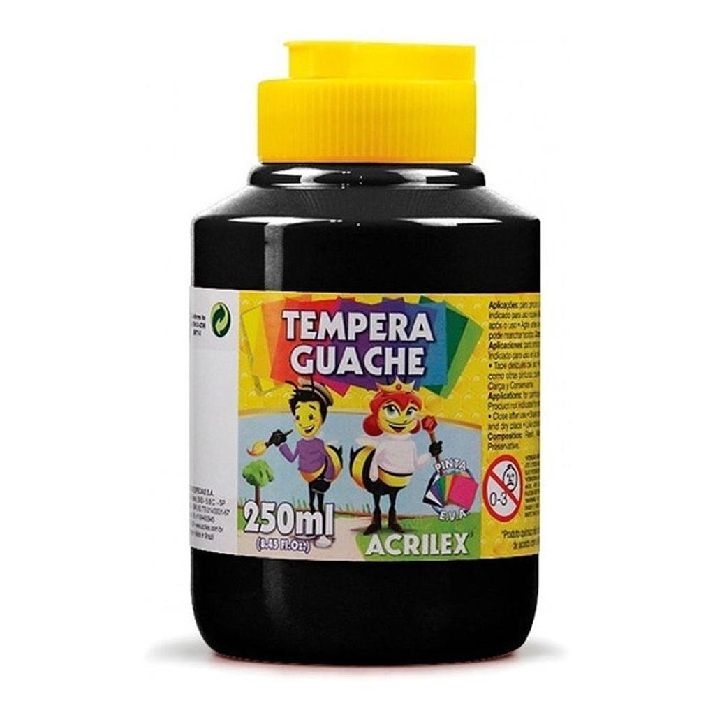 TINTA GUACHE ACRILEX 250ML 520 PRETO