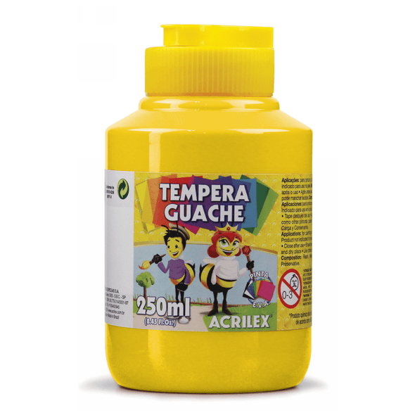 TINTA GUACHE ACRILEX 250ML 505 AMARELO OURO