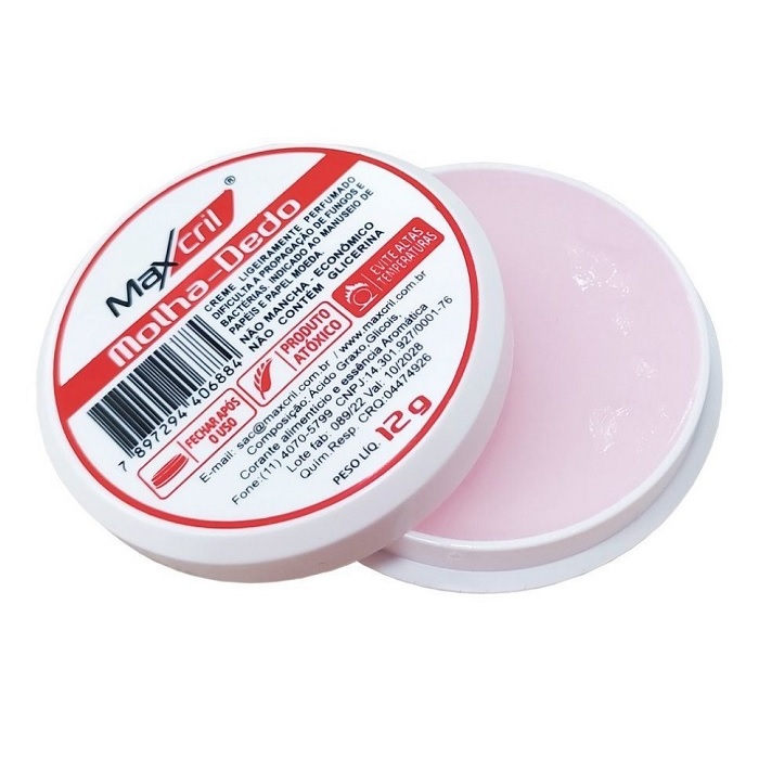 MOLHADOR DE DEDO CREME ROSA MAXCRIL 12 GRS