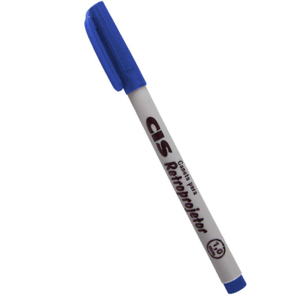 CANETA RETROPROJETOR 1.0MM CIS AZUL SERTIC UNIDADE