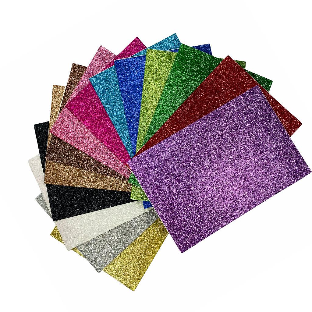 PLACA DE EVA COM GLITTER EVABRAS 40X60CM LILAS