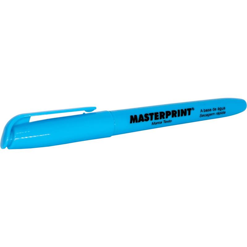 CANETA MARCA TEXTO MP 612 AZUL MASTERPRINT