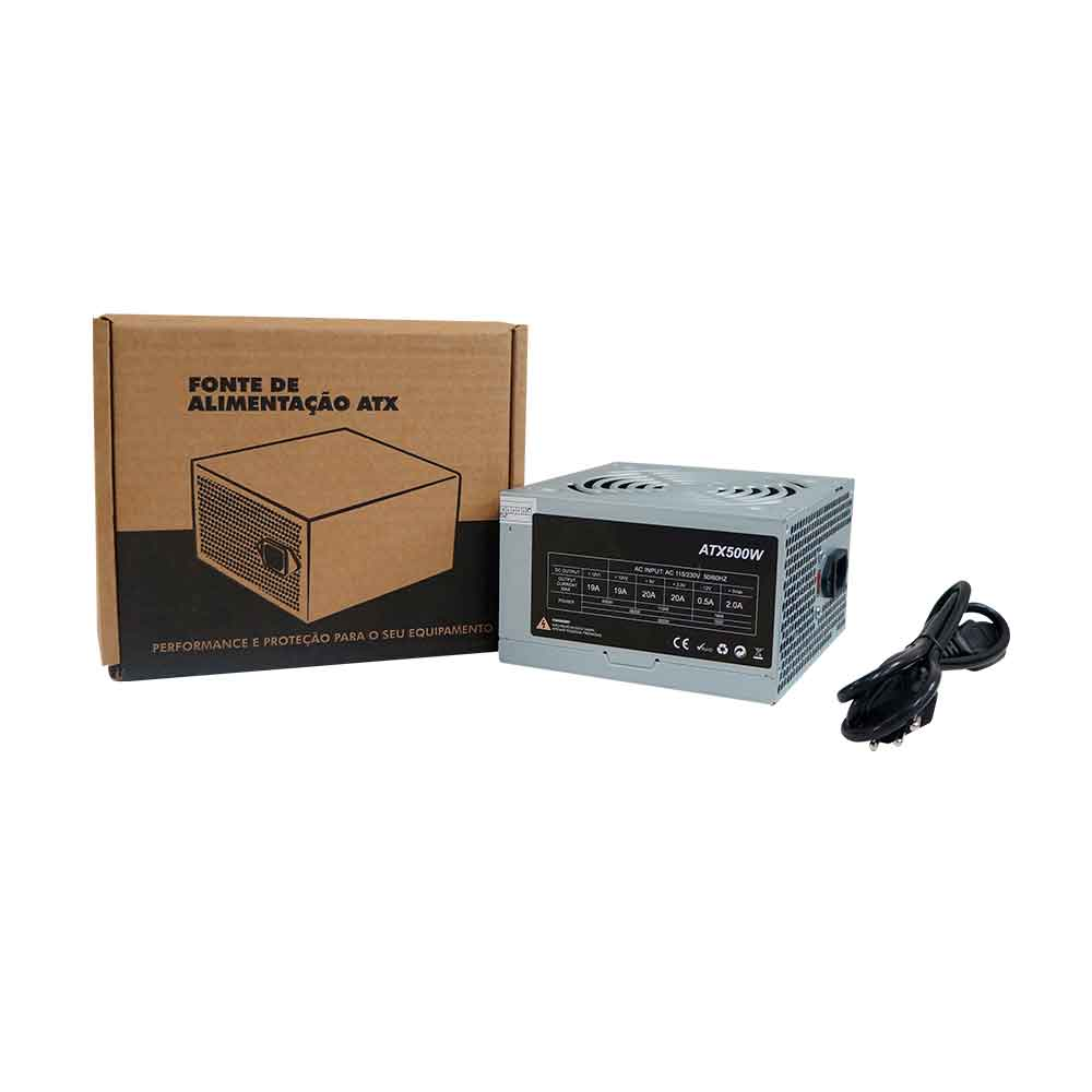 Brazil Pc Fonte De Alimentação Para Pc Bpc/5330 500w Cor Preto