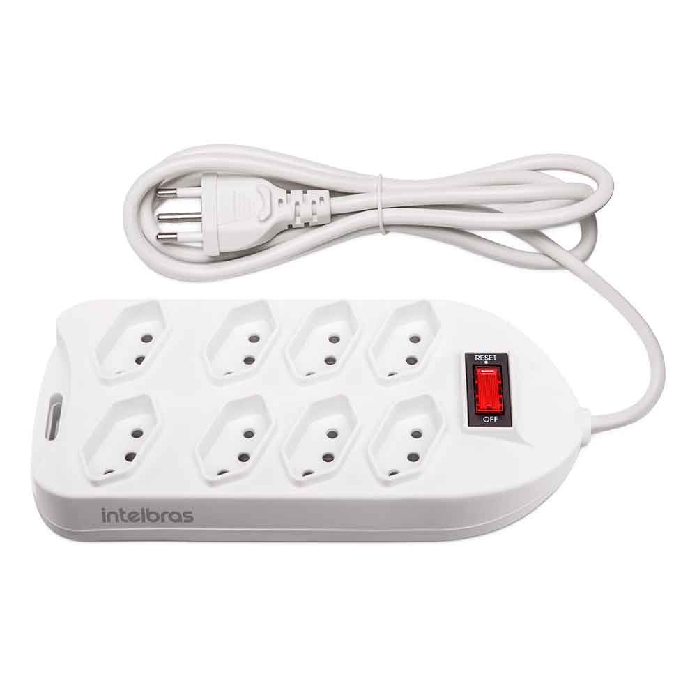 FILTRO DE LINHA INTELBRAS 8T EPE 1008+ CABO 1,5M BRANCO 4824003