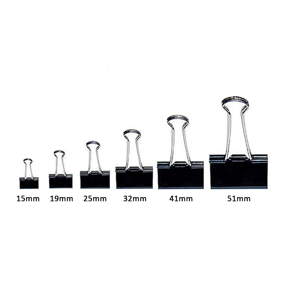 Prendedor De Papel Jocar Office 51Mm Preto