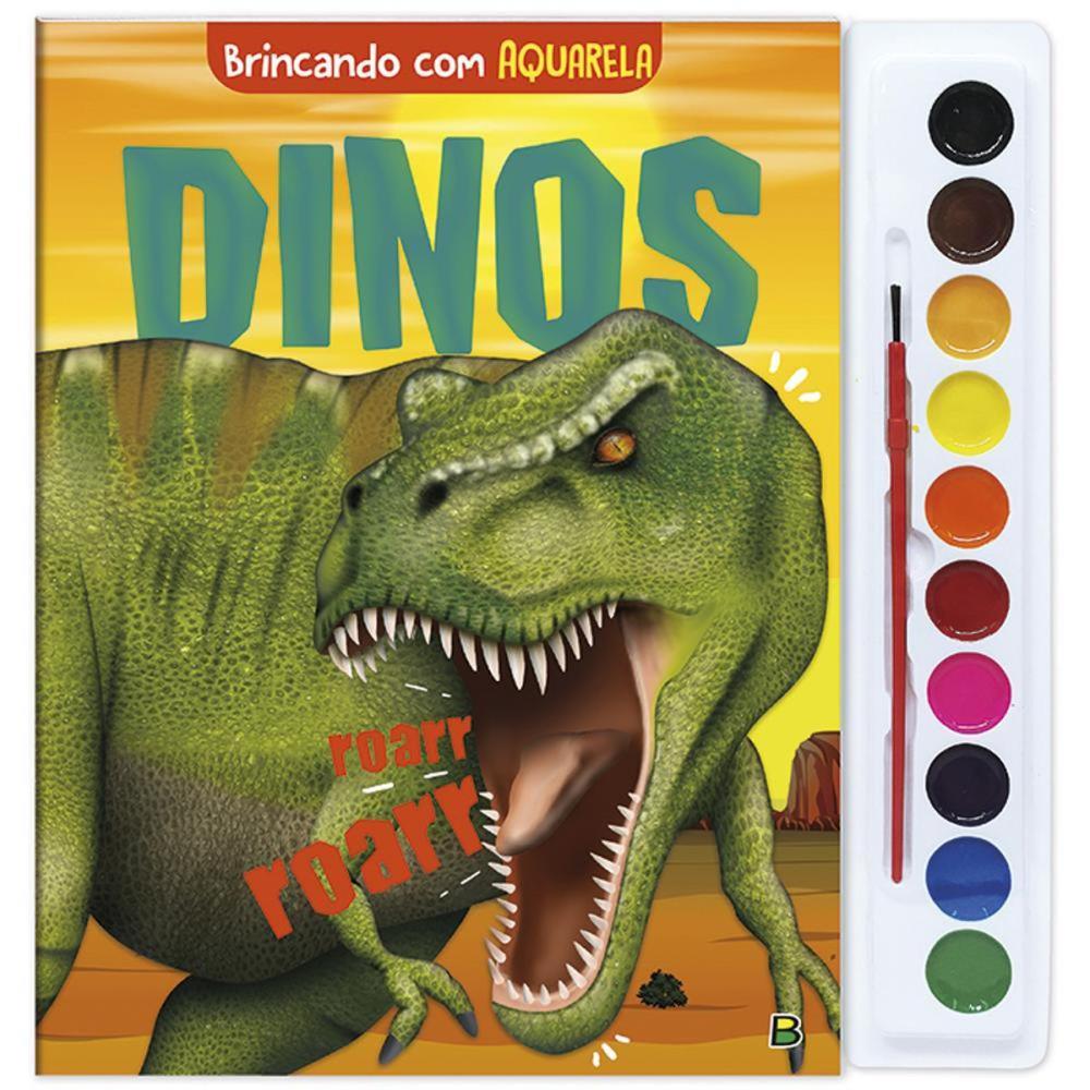 LIVRO AQUARELA DINOS 27X28CM 16PAG TODOLIVRO UNIDADE