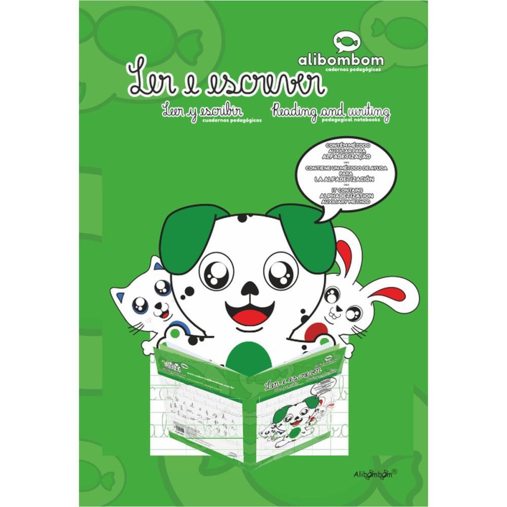 LIVRO CALIGRAFIA ALIBOMBOM VERDE C/PAUTA 60FLS ROMITEC PCT.C/05