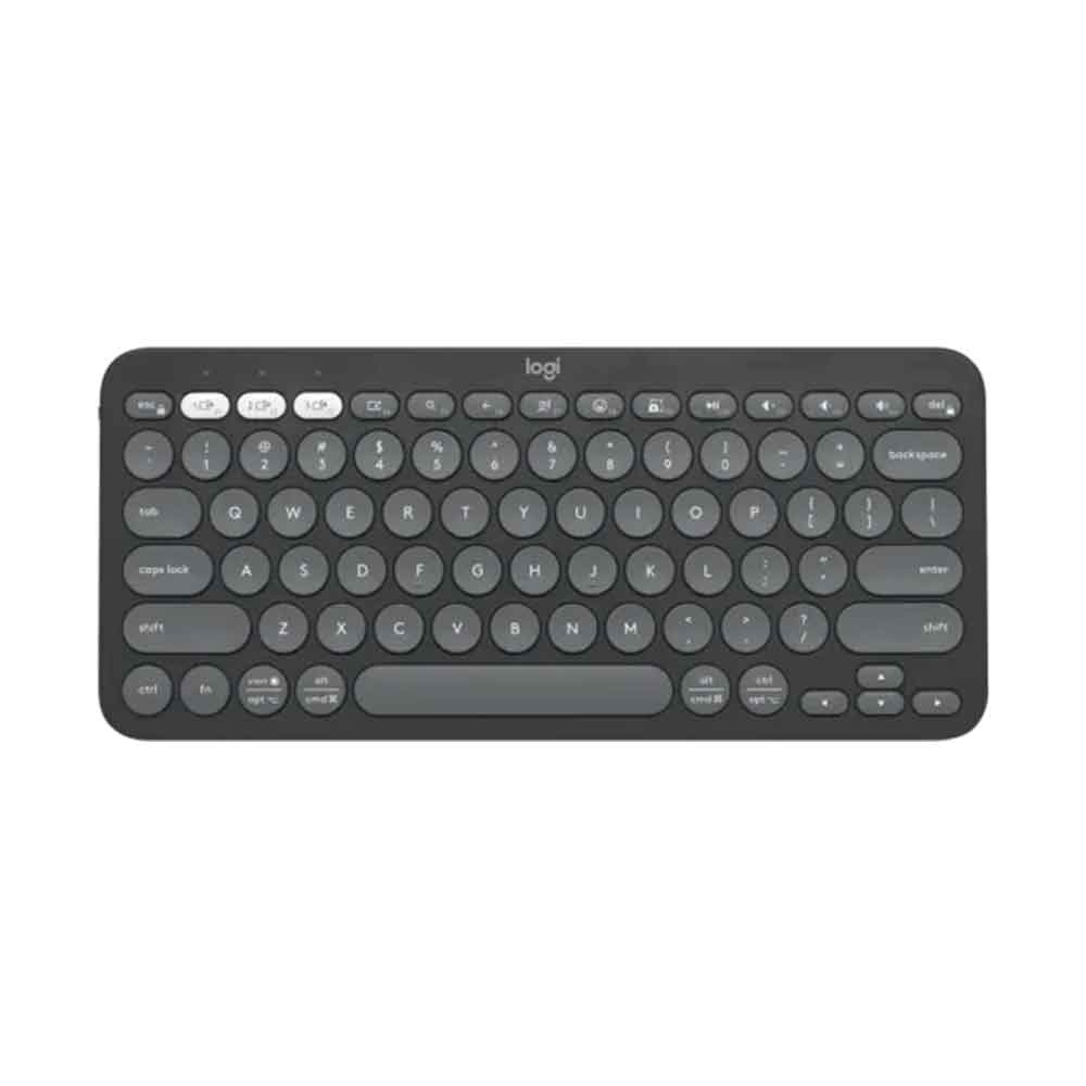 TECLADO LOGITECH K380 PEBBLE KEYS 2 GRAFITE SEM FIO - 920-011789