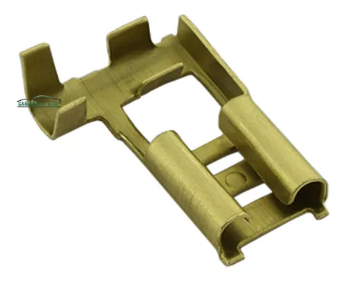 100 TERMINAL CONECTOR BANDEIRA 6,3MM TERMINAL DE CANTO