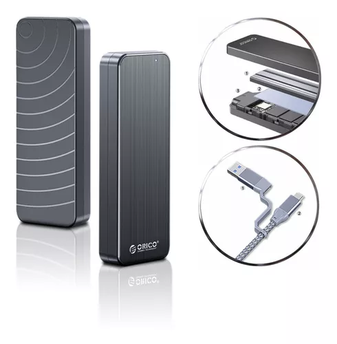 CASE SSD M.2 NVME ULTRA SPEED 10GB USB 3.2 GEN2 + DISSIPADOR ORICO HM2-G2