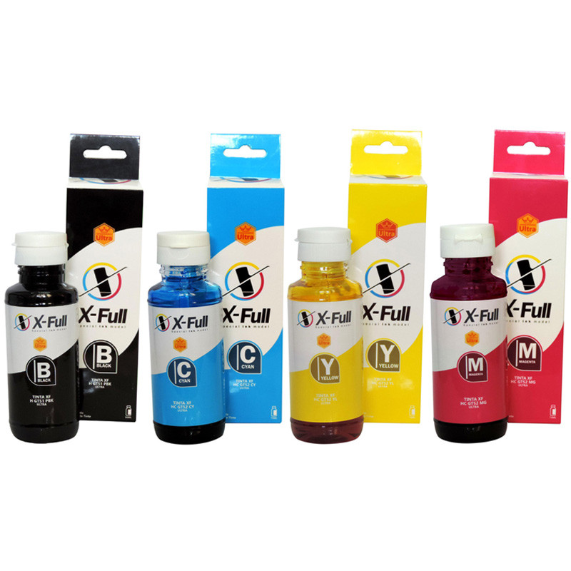 REFIL DE TINTA CORANTE HP GT52 CIANO  70ML - S CAIXA - X FULL UNICA UN