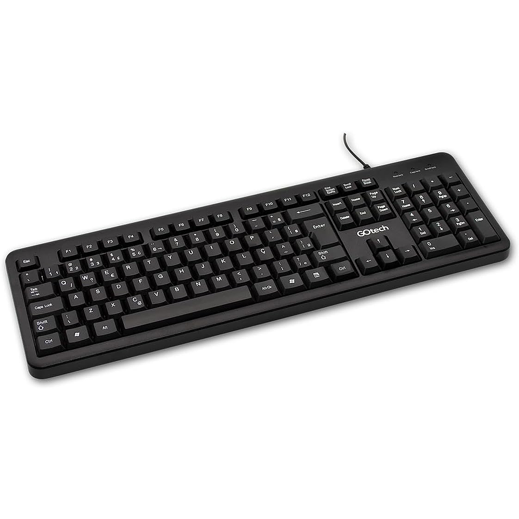 TECLADO USB GO TECH CMPK-01 ABNT2 PRETO