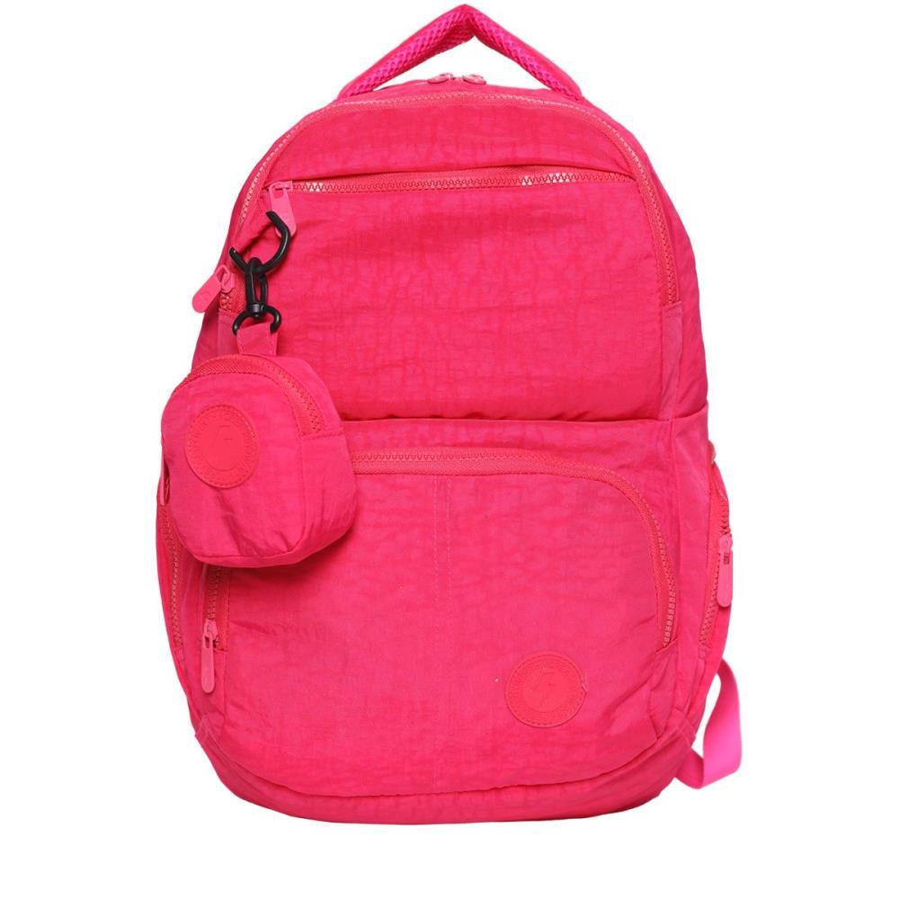MOCHILA CREASED NYLON AMASSADO GD PINK RIO DE OURO UNIDADE