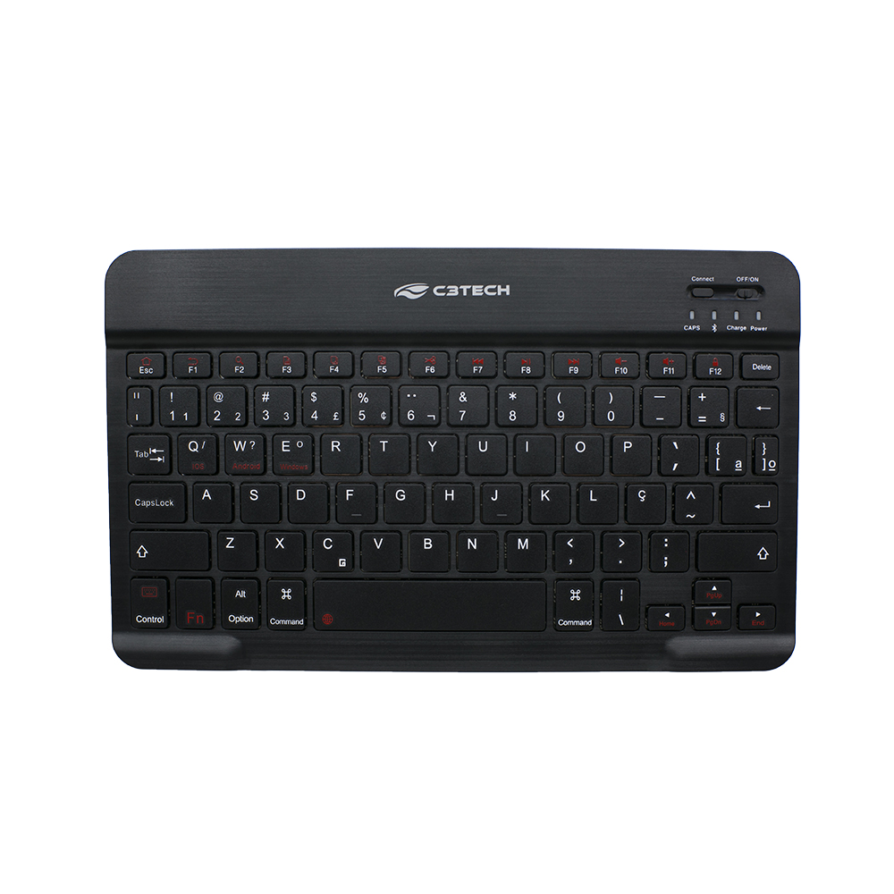 TECLADO C3TECH SEM FIO BLUETOOTH K-BT40BK MINI