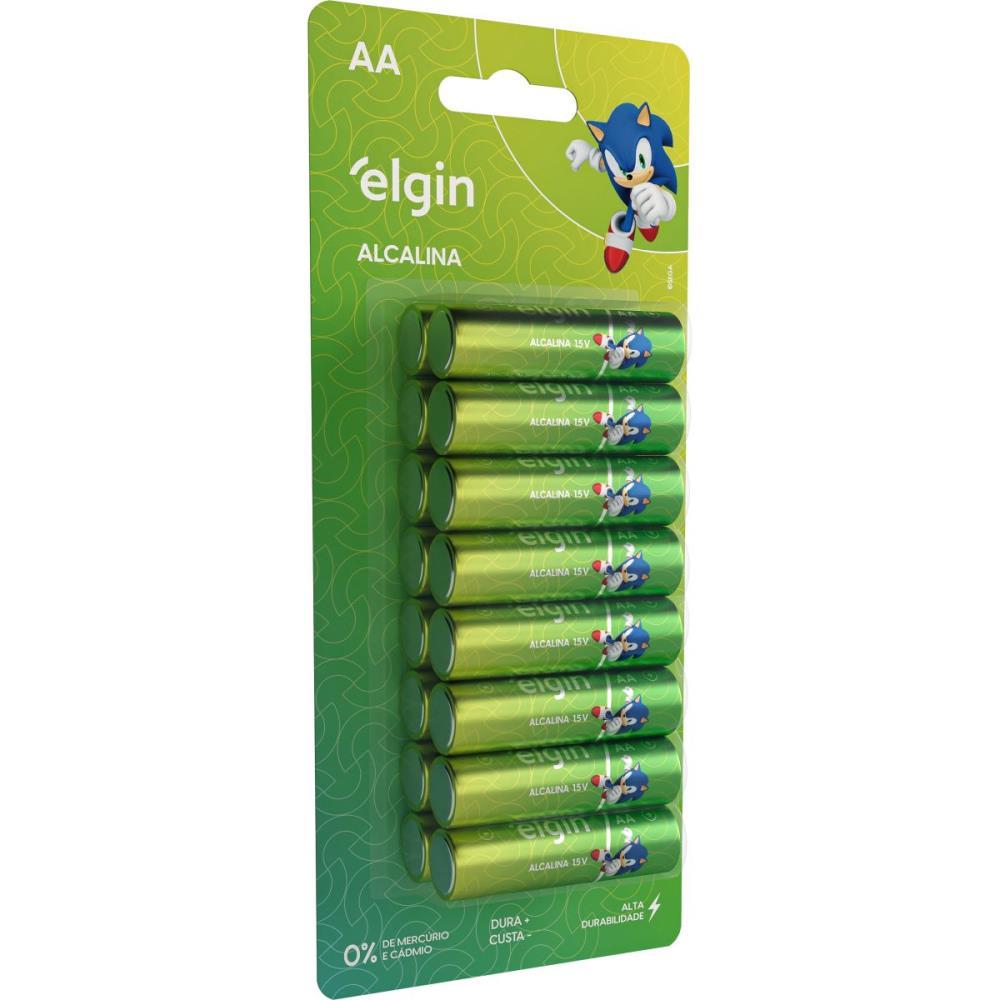 PILHA ALCALINA PEQUENA AA ELGIN BL.C/16