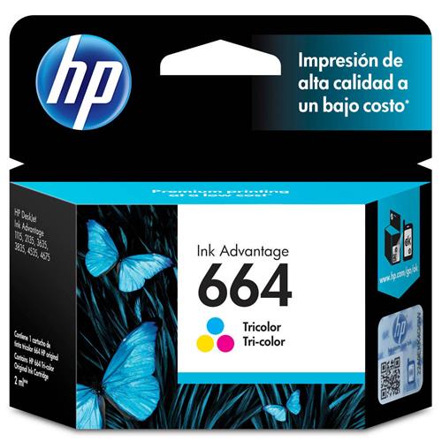 CARTUCHO HP 664 COLORIDO F6V28AB 2ML