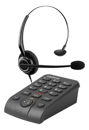 Telefone Com Teclado E Headset Hsb 50 Preto