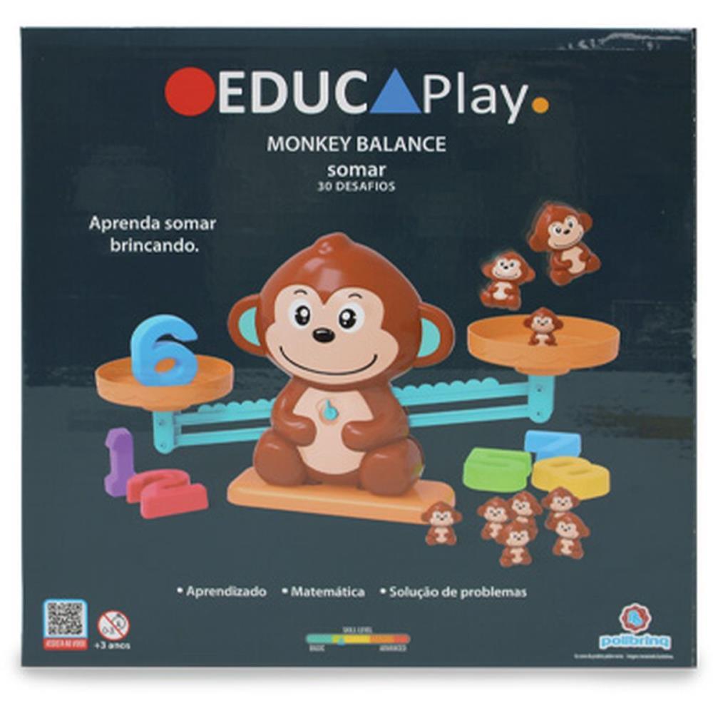 BRINQUEDO EDUCATIVO EDUCAPLAY MONKEY BALANCE SOMAR POLIBRINQ UNIDADE