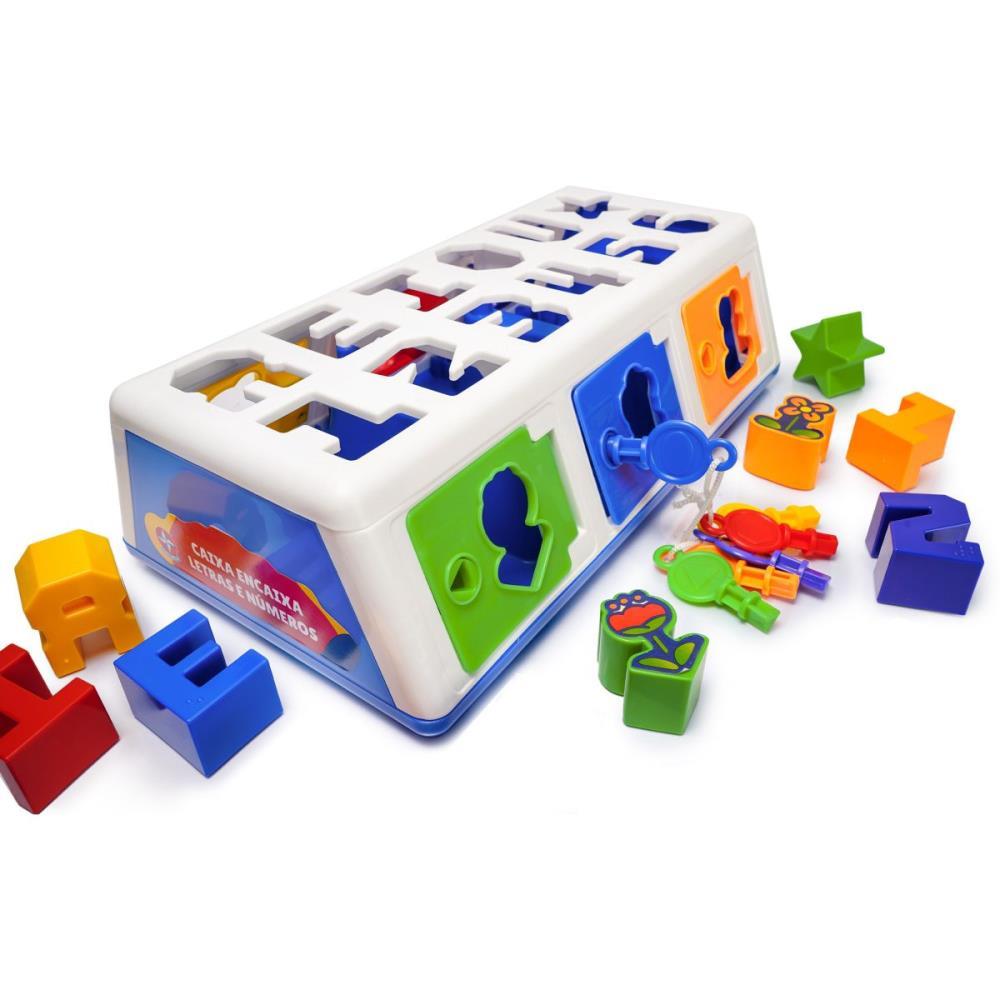 BRINQUEDO EDUCATIVO CAIXA ENCAIXA LETRAS E NUMEROS ESTRELA UNIDADE