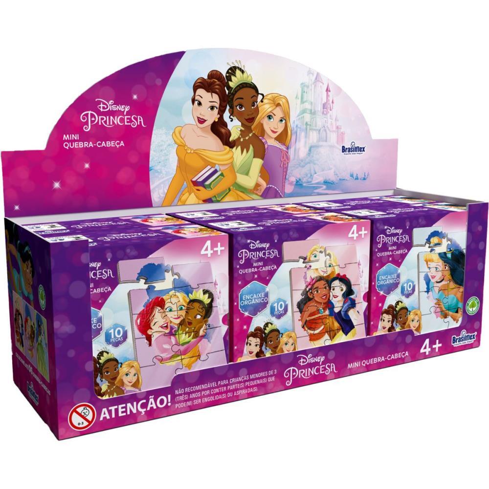 QUEBRA-CABECA MADEIRA PRINCESAS MINI 10 PECAS BRASILFLEX DP.C/06