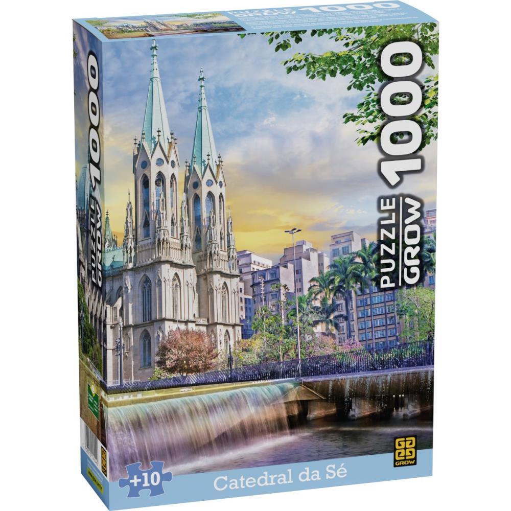 QUEBRA-CABECA CARTONADO CATEDRAL DA SE 1000 PECAS GROW UNIDADE