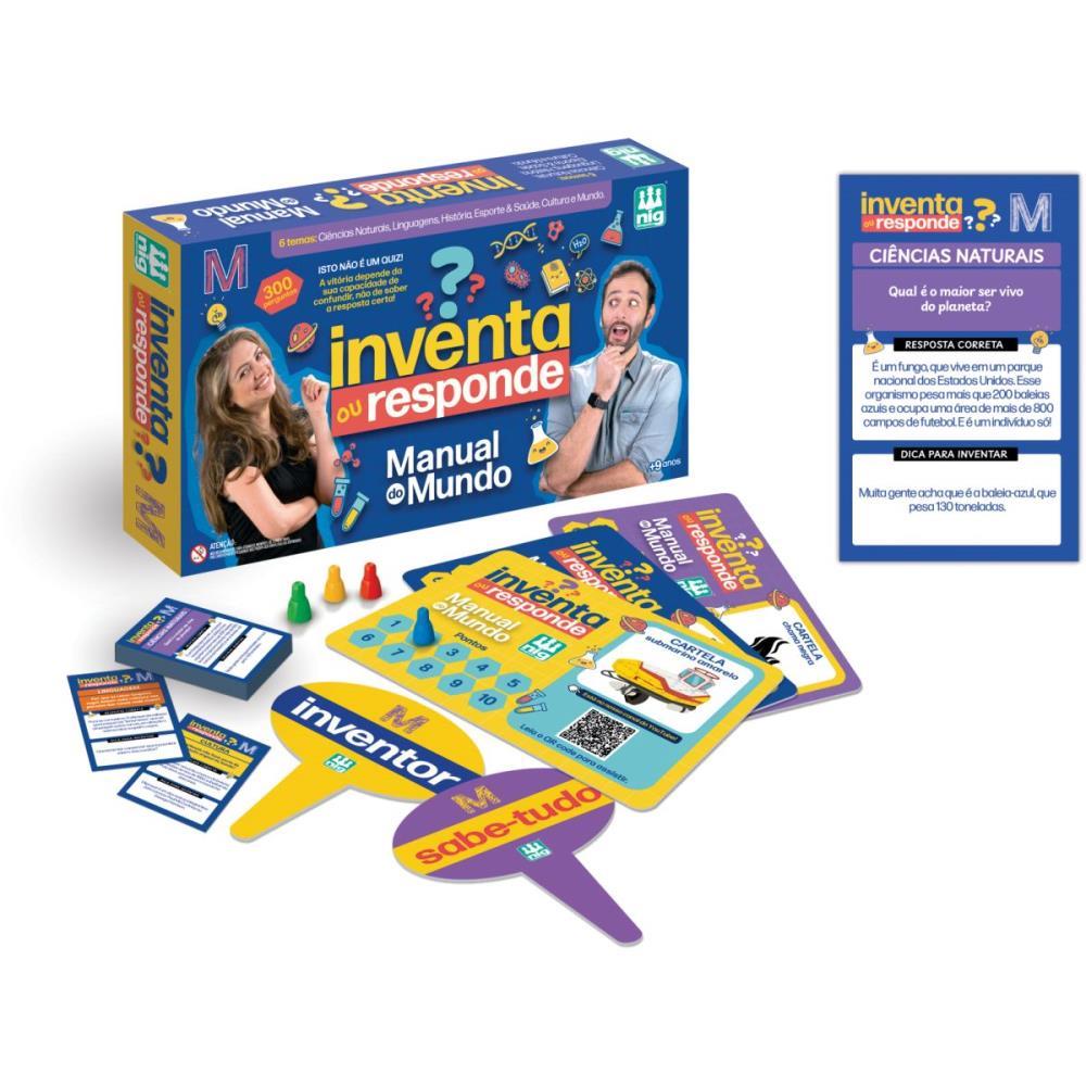 JOGO DIVERSO INVENTA OU RESPONDE NIG BRINQUEDOS UNIDADE
