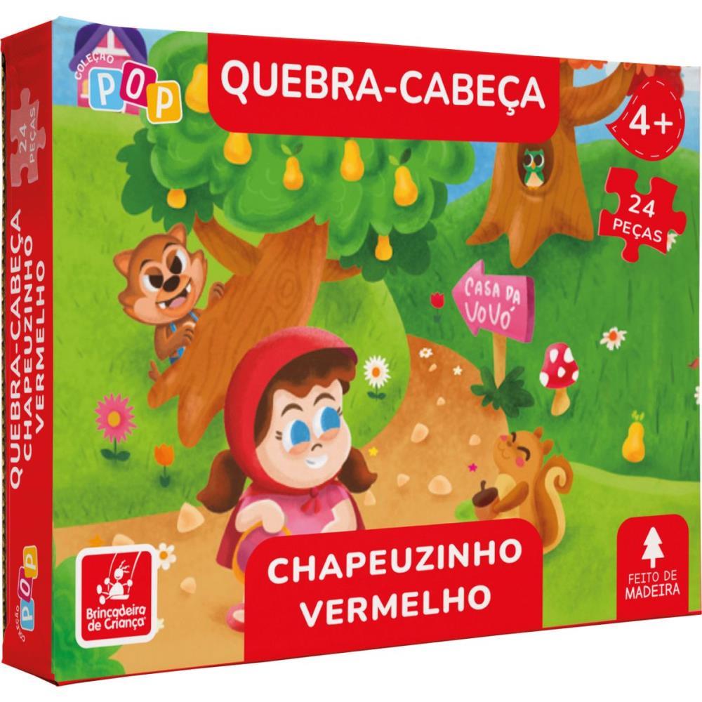 QUEBRA-CABECA MADEIRA CHAPEUZINHO VERMELHO 24PCS BRINC. DE CRIANCA UNIDADE