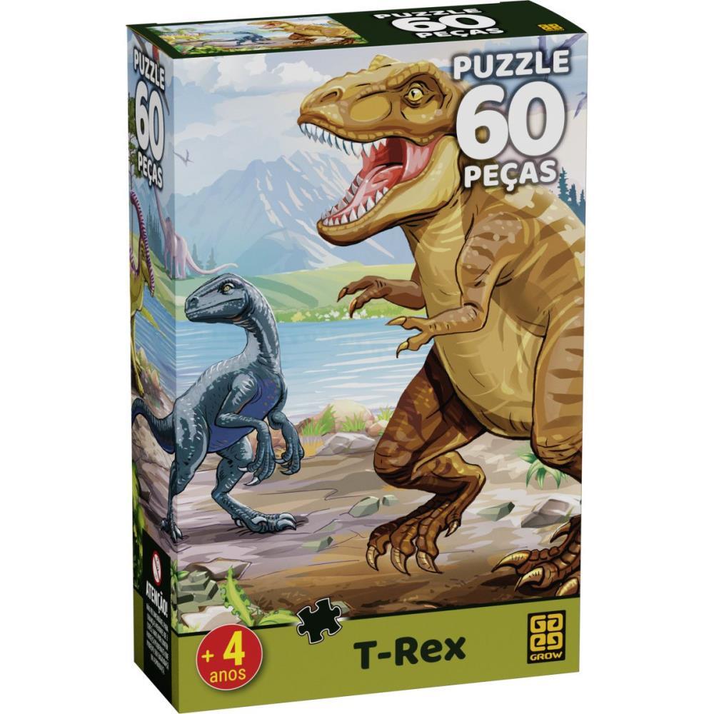 QUEBRA-CABECA CARTONADO T-REX 60 PECAS GROW UNIDADE
