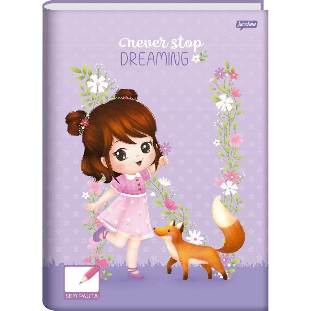 CADERNO BROCHURAO SEM PAUTA NINA 80FLS. JANDAIA PCT.C/05