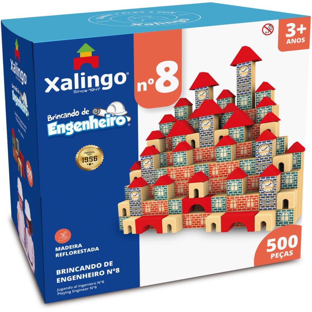 BRINQUEDO PARA MONTAR BRINCANDO DE ENGENHEIRO-8 500P XALINGO UNIDADE