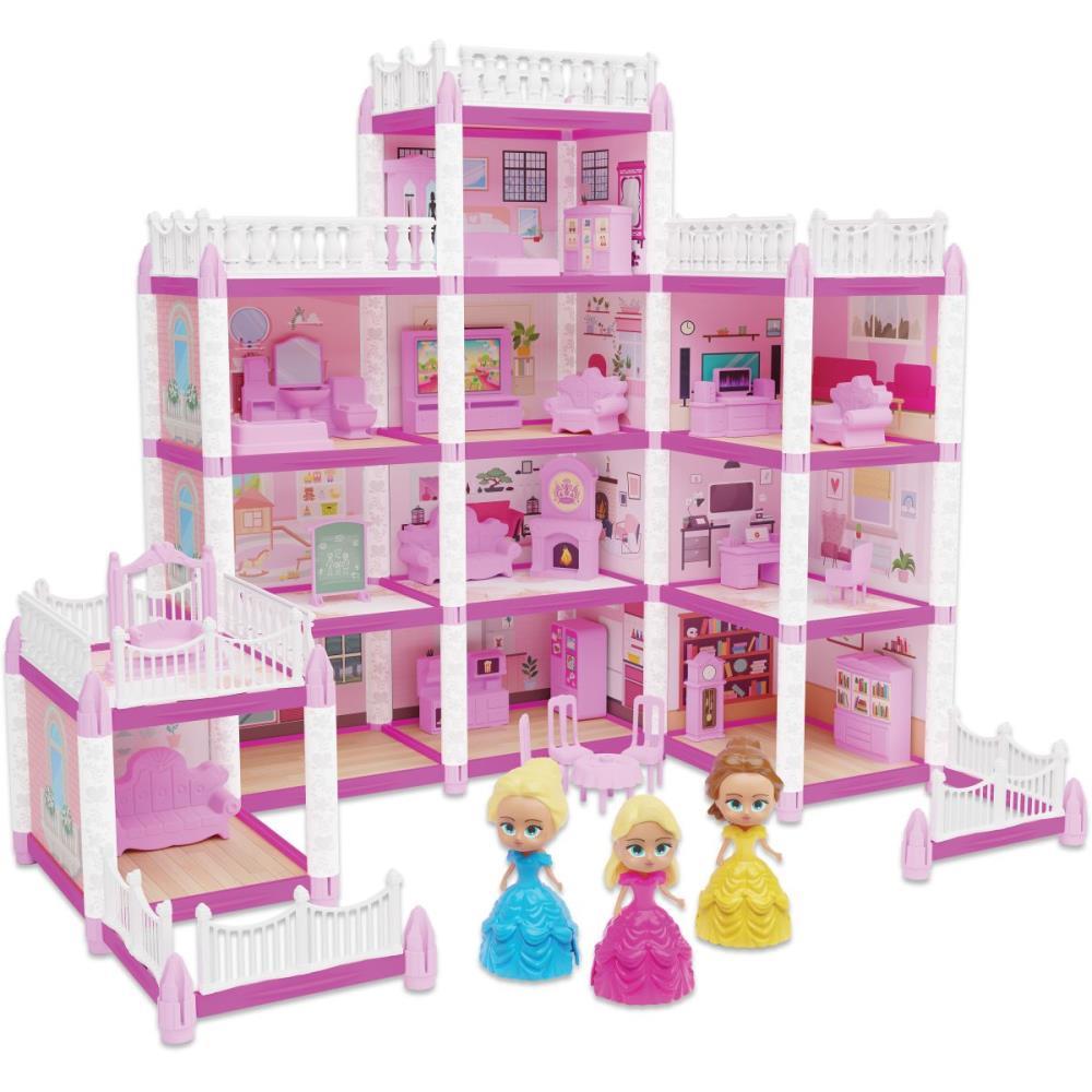 CASINHA DE BONECA CASTELO DA PRINCESA 240PCS GGB PLAST UNIDADE