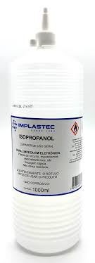 Álcool Isopropilíco 99,8% 500Ml Isopropilico Transparente Implastec Cx/24