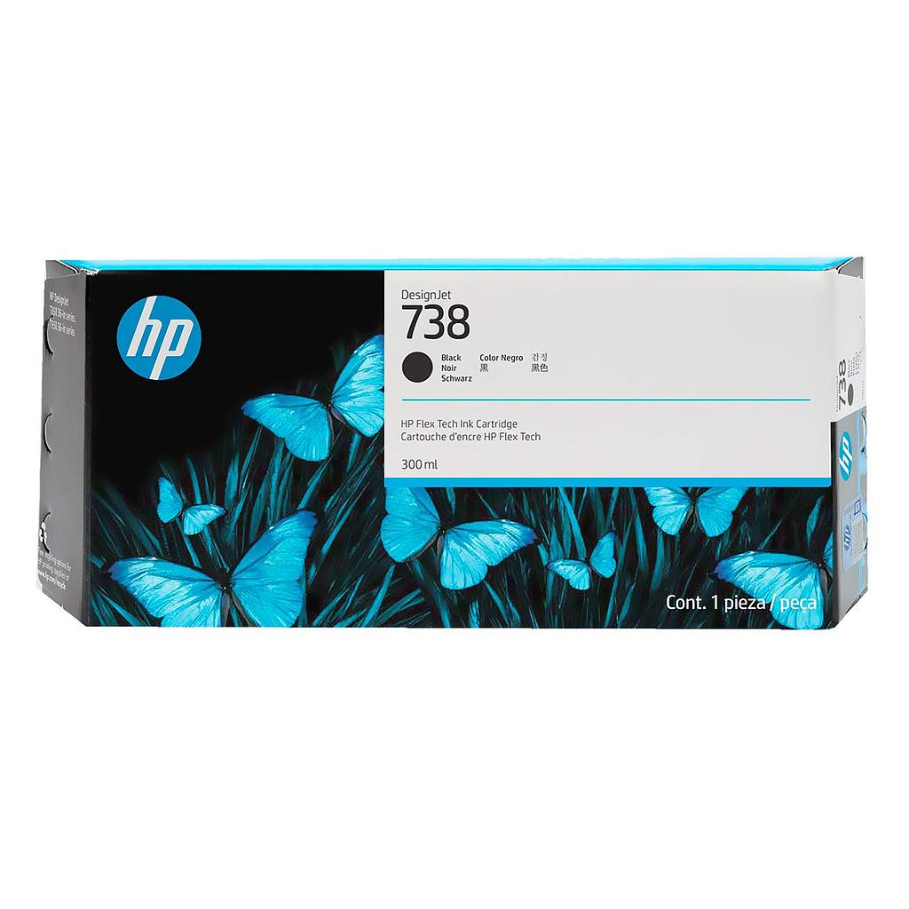 CARTUCHO DE TINTA HP 738 PRETO PLUK 300ML 498N8A