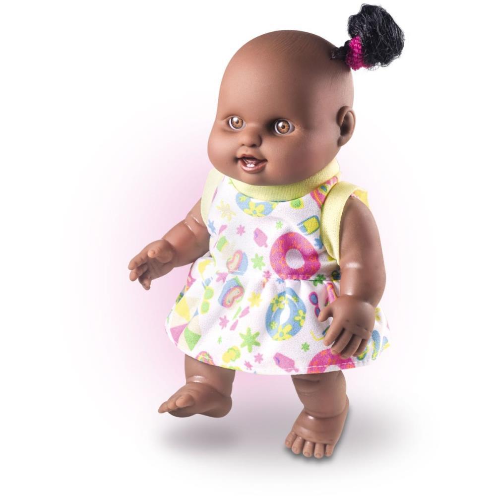 BONECA MILKINHA NEGRA VINIL 20CM. MILK UNIDADE