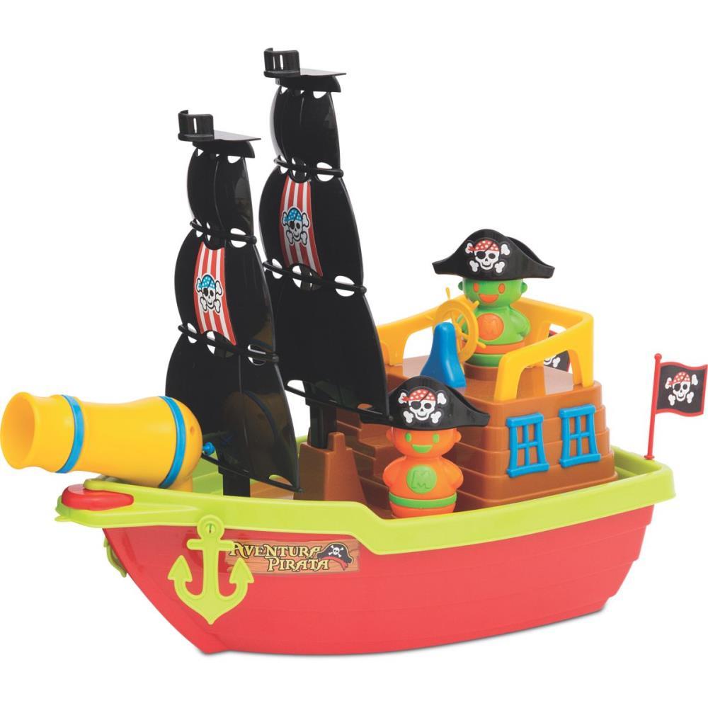 BRINQUEDO EDUCATIVO BARCO AVENTURA PIRATA 43CM. MERCO TOYS UNIDADE