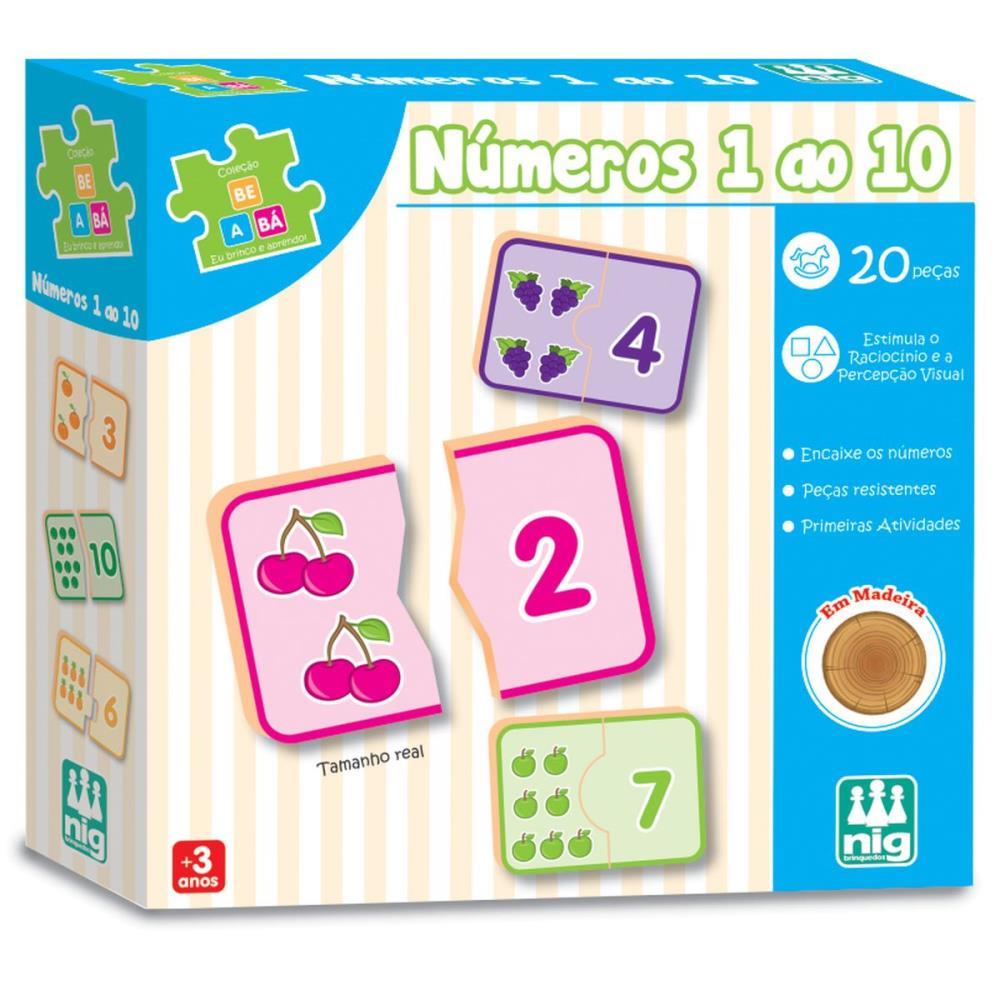 BRINQUEDO EDUCATIVO NUMEROS 0 A 10 NIG BRINQUEDOS UNIDADE