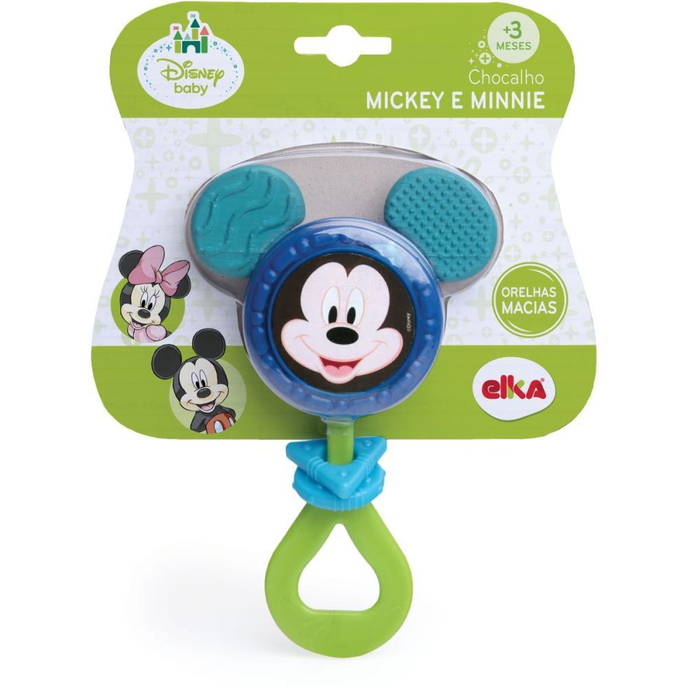 BRINQUEDO PARA BEBE MICKEY CHOCALHO ELKA UNIDADE