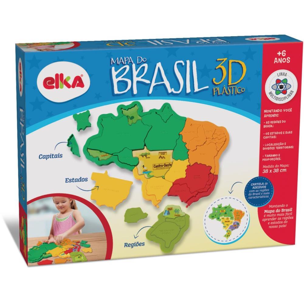 BRINQUEDO PARA MONTAR MAPA DO BRASIL ELKA UNIDADE