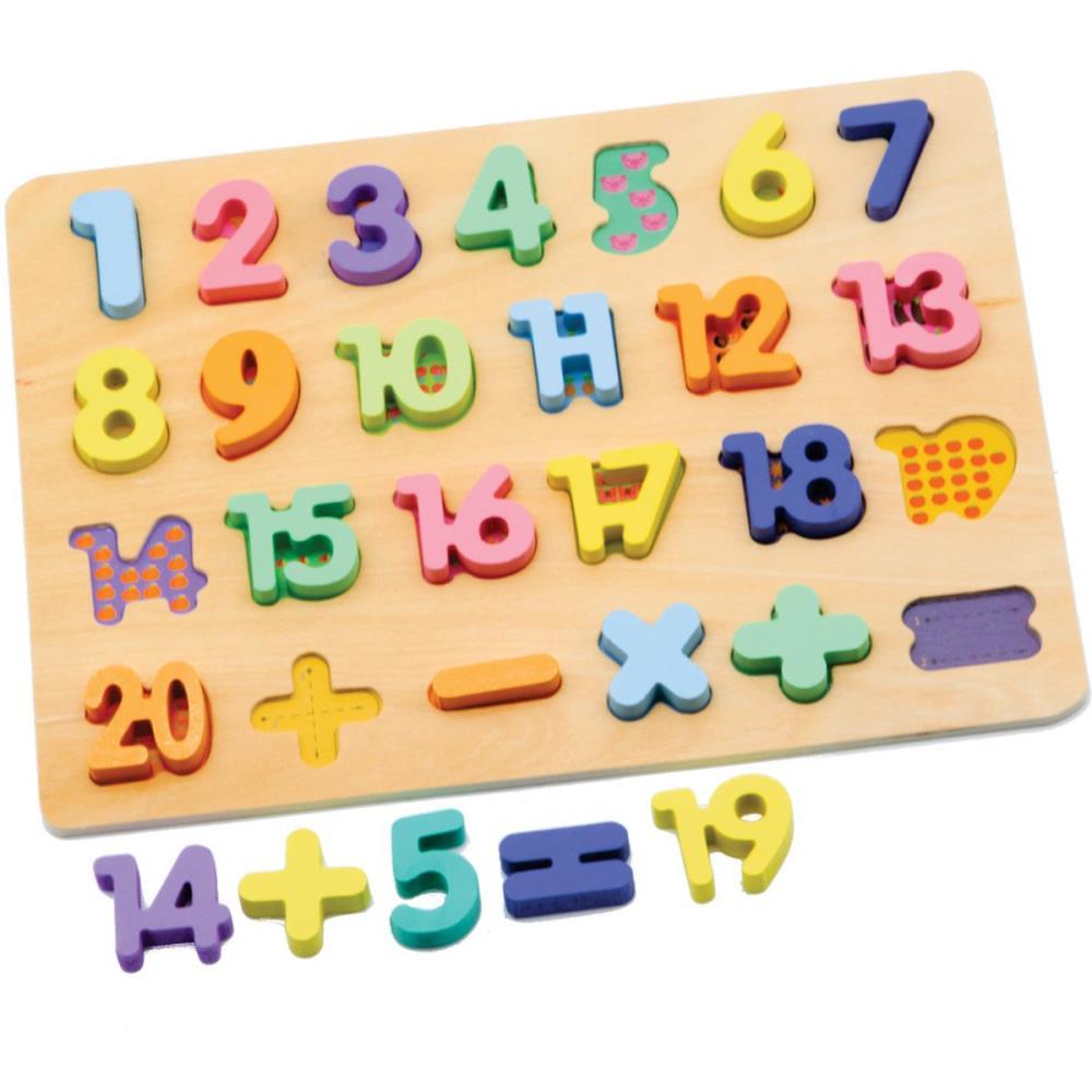 BRINQUEDO PEDAGOGICO MADEIRA ENCAIXE DIVERTIDO NUMEROS TOY MIX UNIDADE