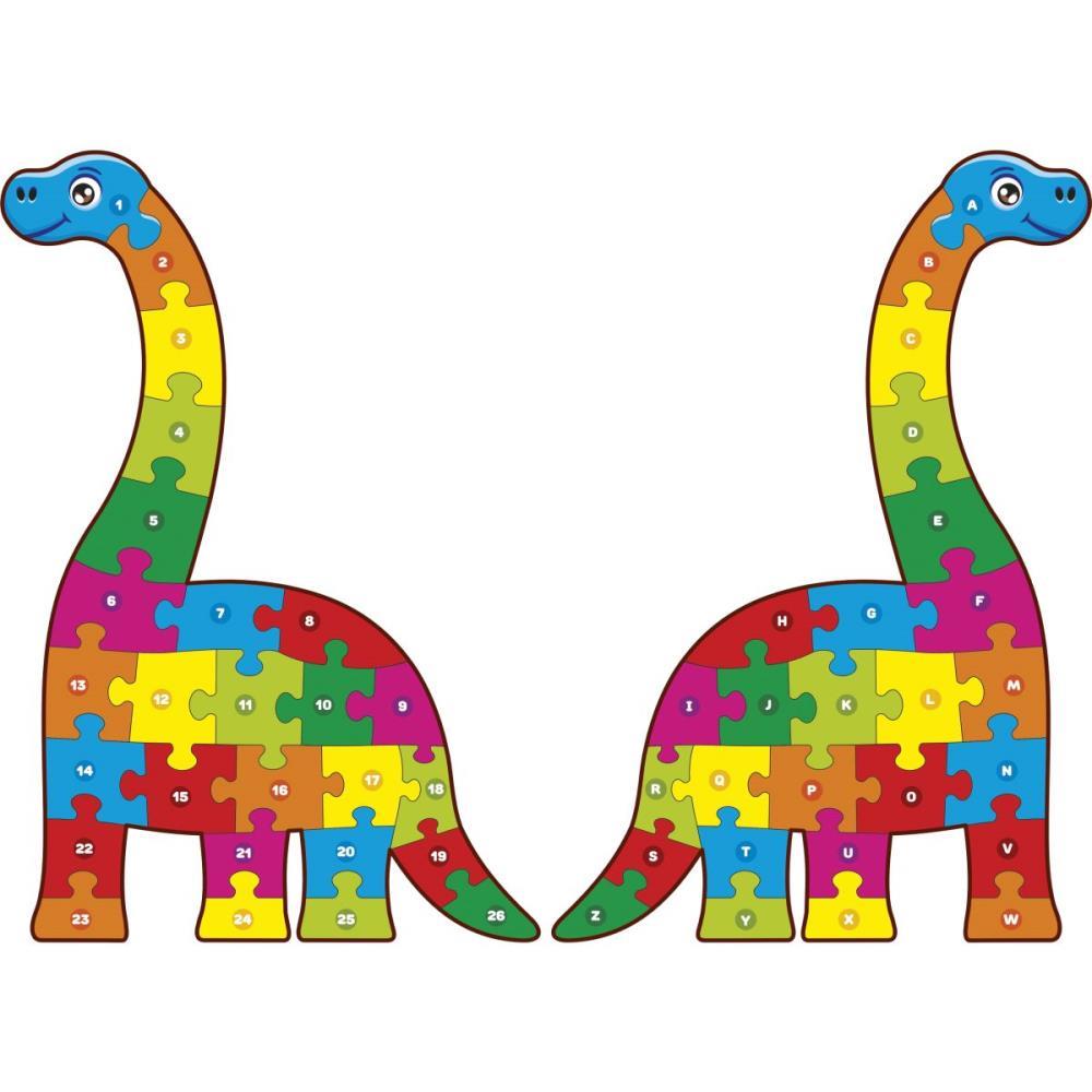 BRINQUEDO PEDAGOGICO DINO GIGANTE NUMERO/ALFABETO GGB PLAST UNIDADE