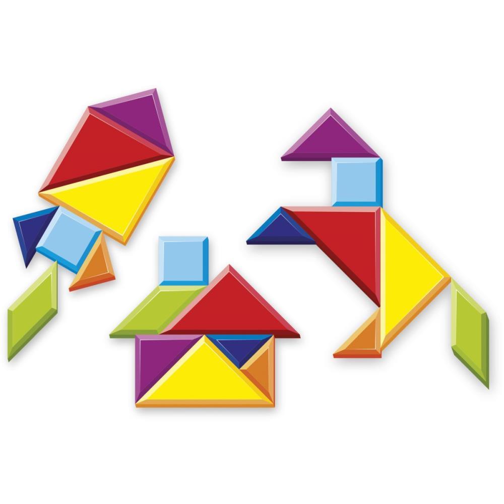 BRINQUEDO PEDAGOGICO TANGRAM 14PCS GGB PLAST UNIDADE