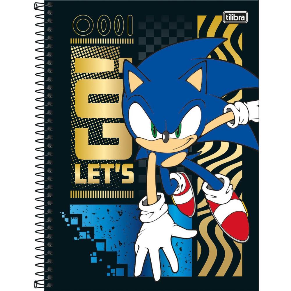 CADERNO 01X1 CAPA DURA SONIC 80FLS. TILIBRA PCT.C/04